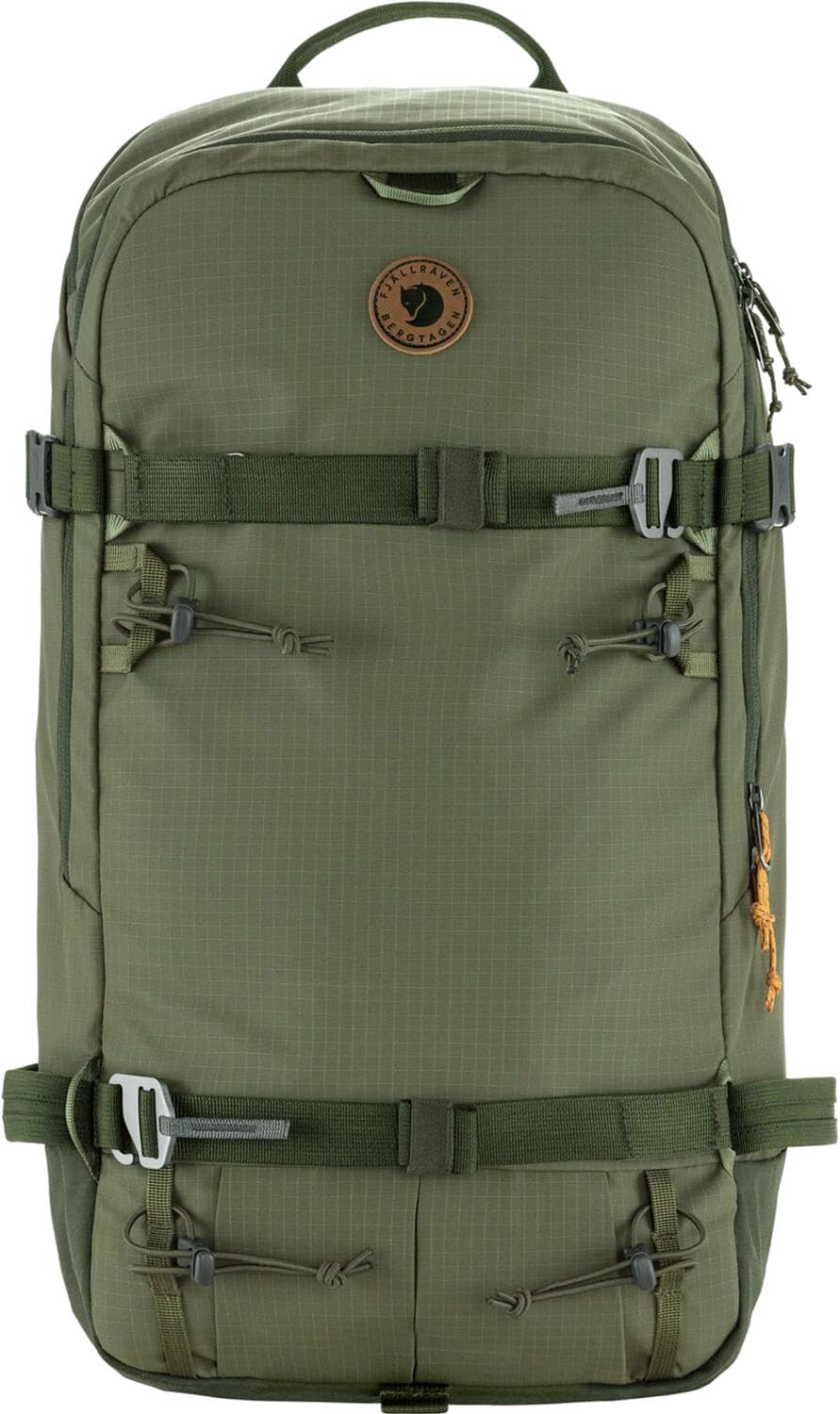 Fjällräven Bergtagen Touring 30L backpack front view in Laurel Green for everyday use