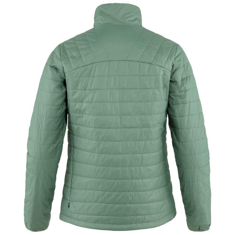 Fjällräven Expedition X-Latt women's jacket, back view with adjustable hem for a personalized fit.