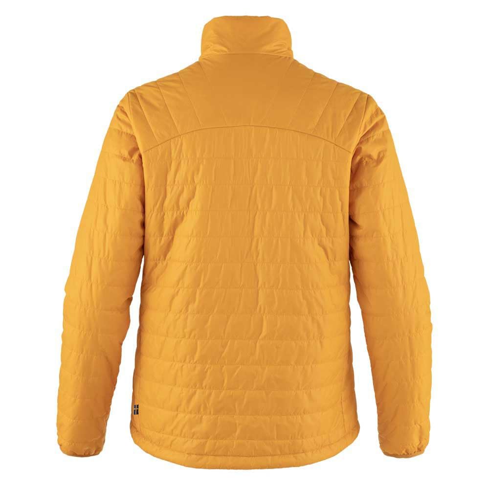 Fjällräven Expedition X-Latt mustard hem drawcord seals warmth in wind