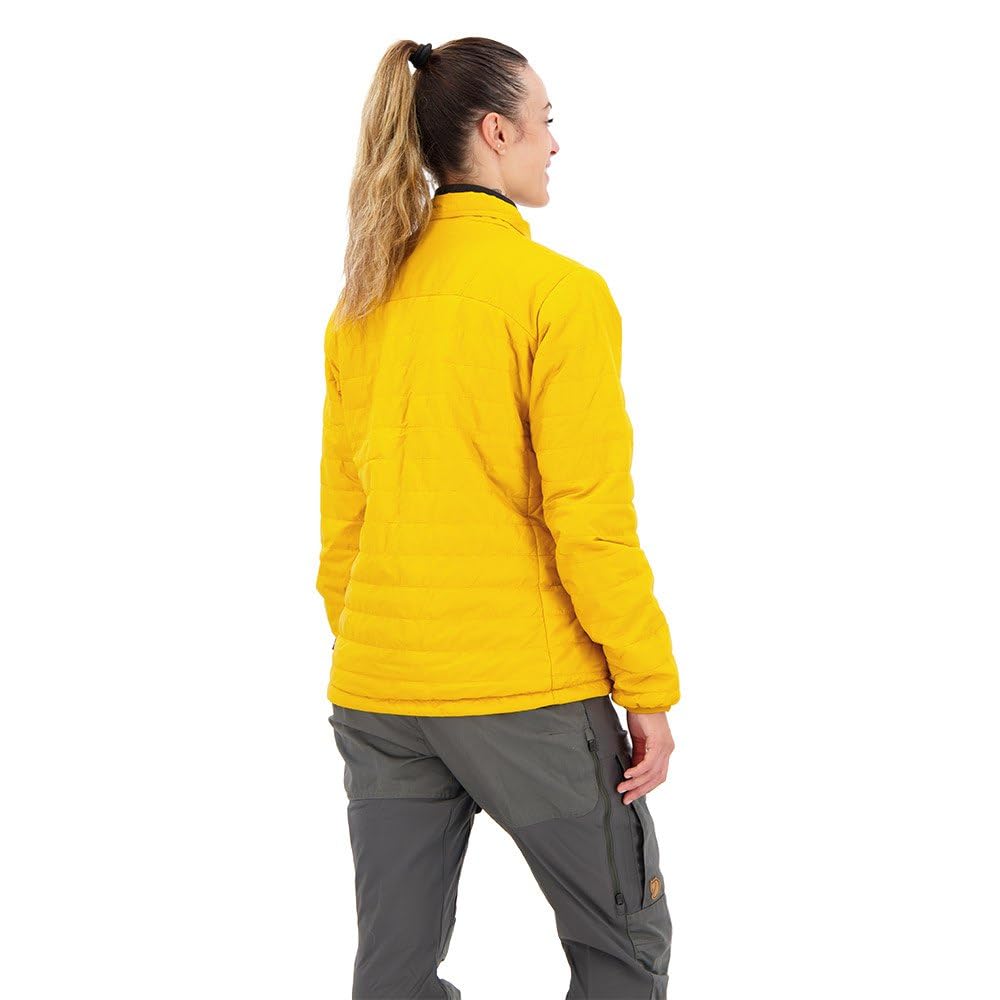 Fjällräven Expedition X-Latt mustard lifestyle hike demonstrates everyday versatility