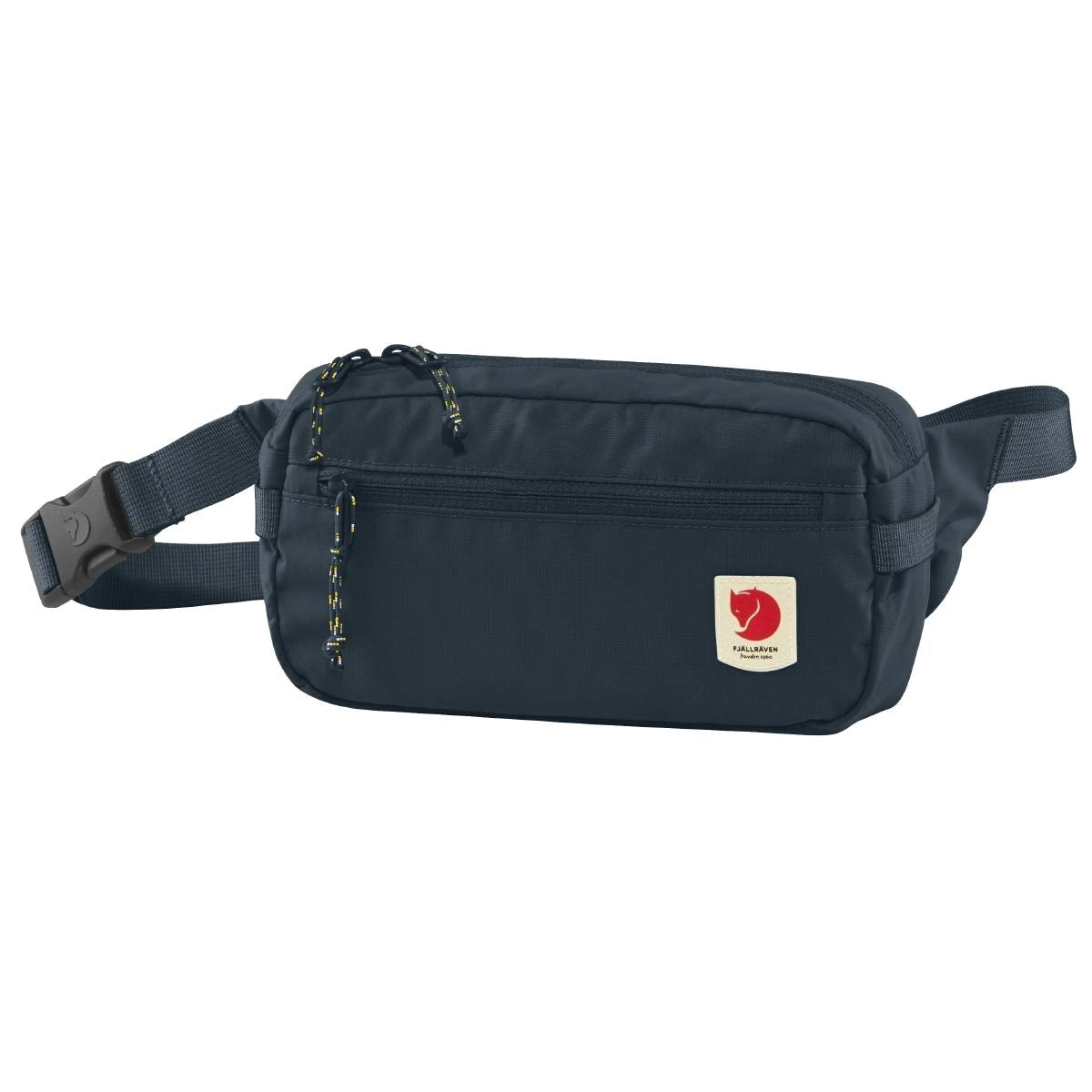 Fjällräven High Coast Hip Pack Navy front pocket for quick access and organized essentials