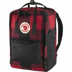 Fjällräven Kånken Re-Wool laptop compartment protecting a 15-inch device.