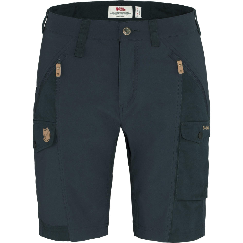 Fjallraven Nikka Curved W shorts with back reinforcement for durability during hikes