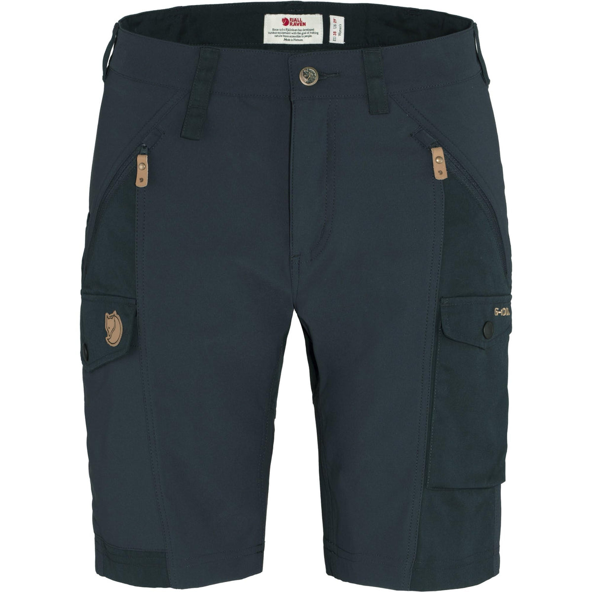 Fjallraven Nikka Curved W shorts with back reinforcement for durability during hikes
