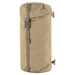 Fjällräven Singi Side Pocket in clay attached to a backpack for extra storage during hikes