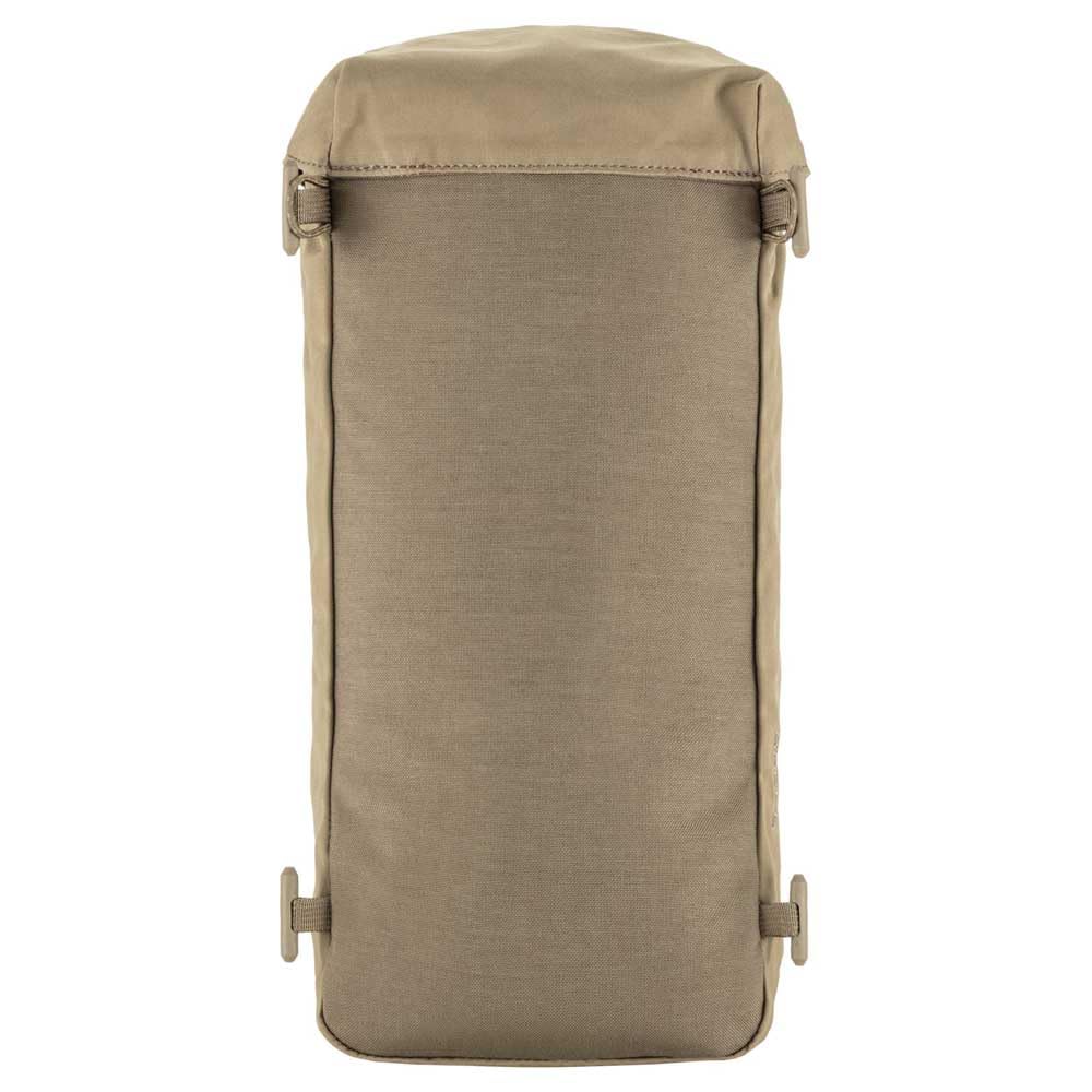 Fjällräven Singi Side Pocket in clay close-up shows durable materials and reinforced stitching