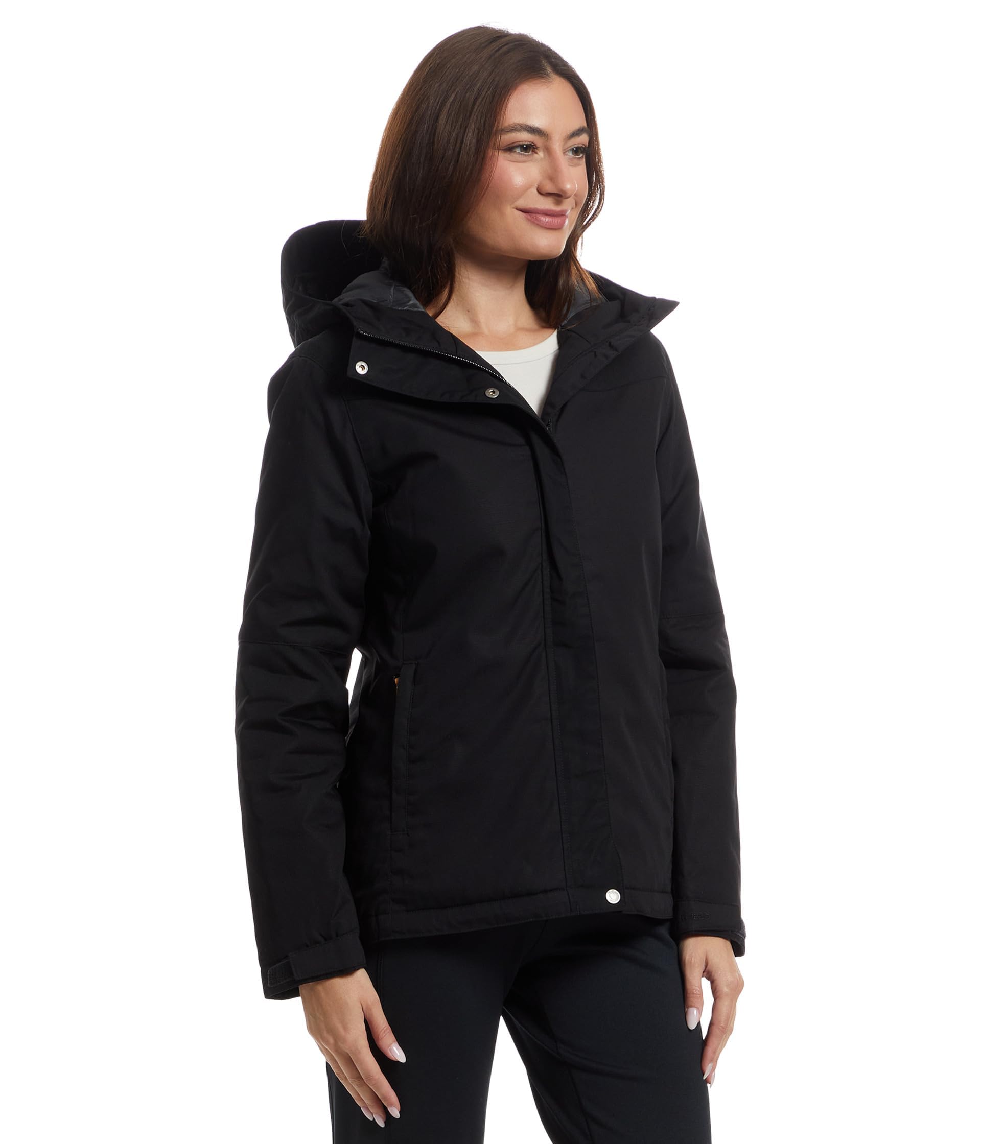 Fjällräven Stina padded jacket back view, hip-length silhouette for versatile layering.