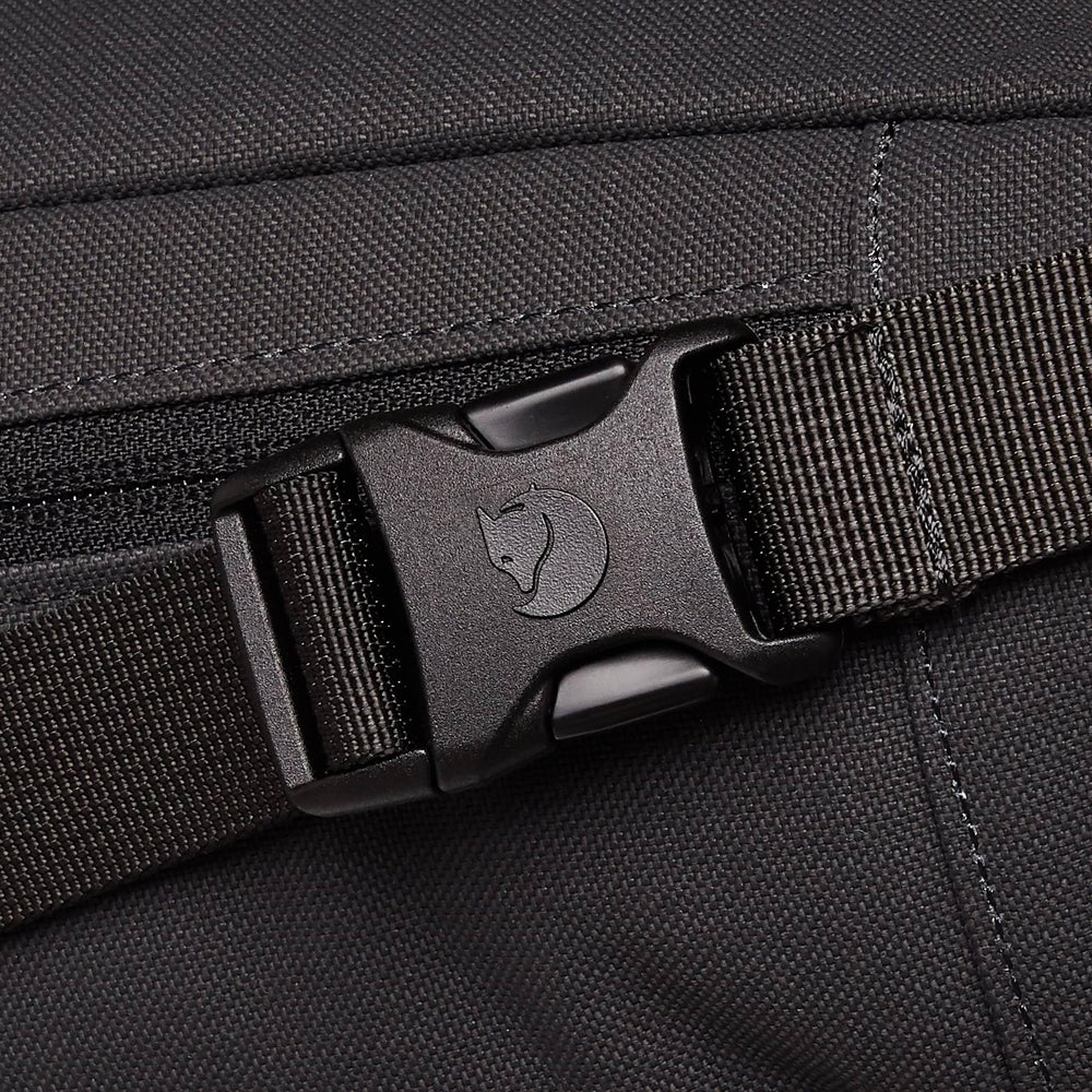 Fjällräven Ulvö Hip Pack Medium Bergshell fabric helps withstand showers.