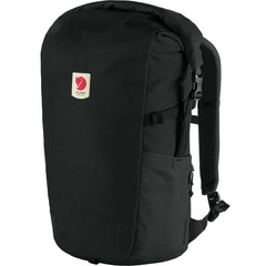 Fjällräven Ulvo Rolltop 30 Black main compartment supports organized daily carry