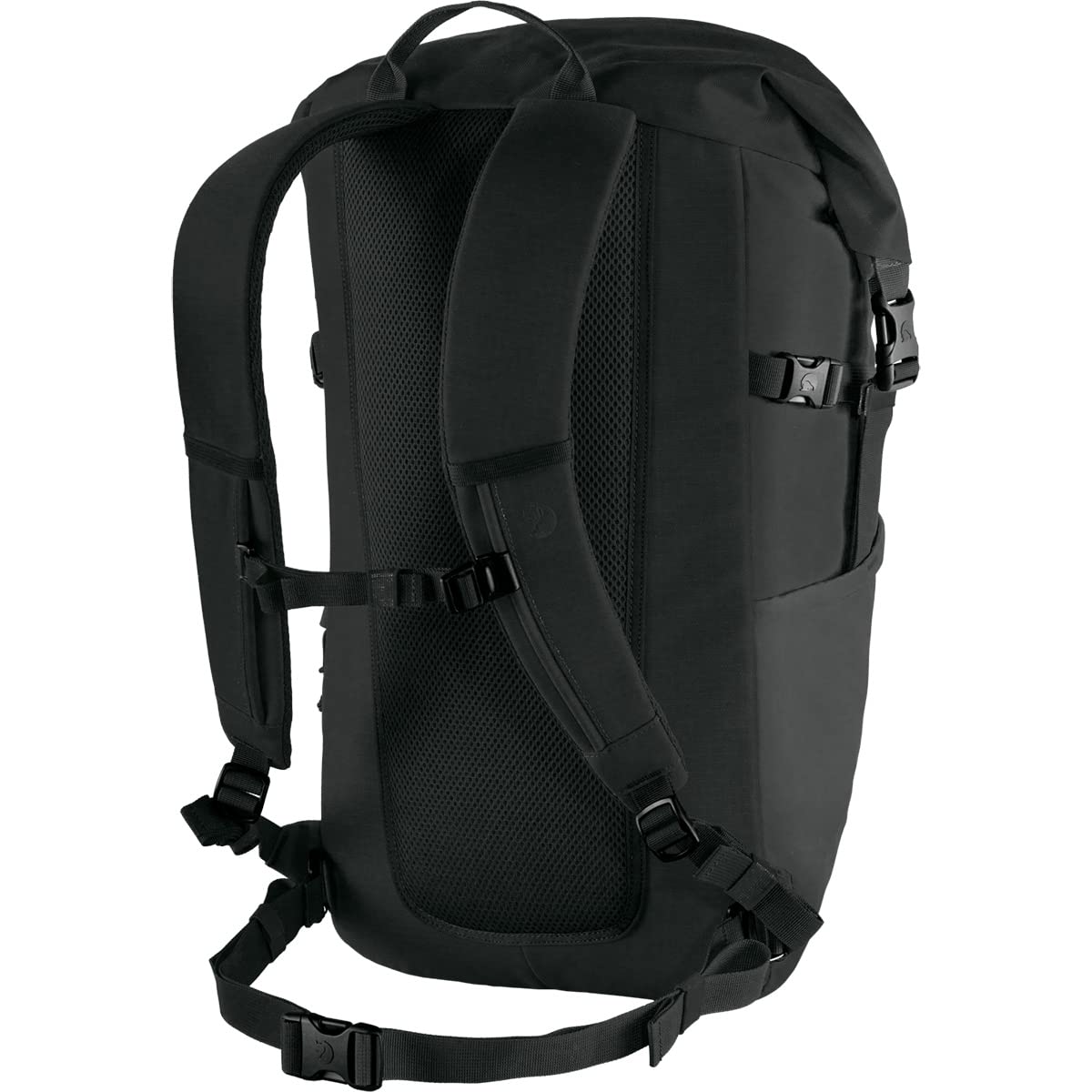 Fjällräven Ulvo Rolltop 30 Black comfortable shoulder straps for extended wear