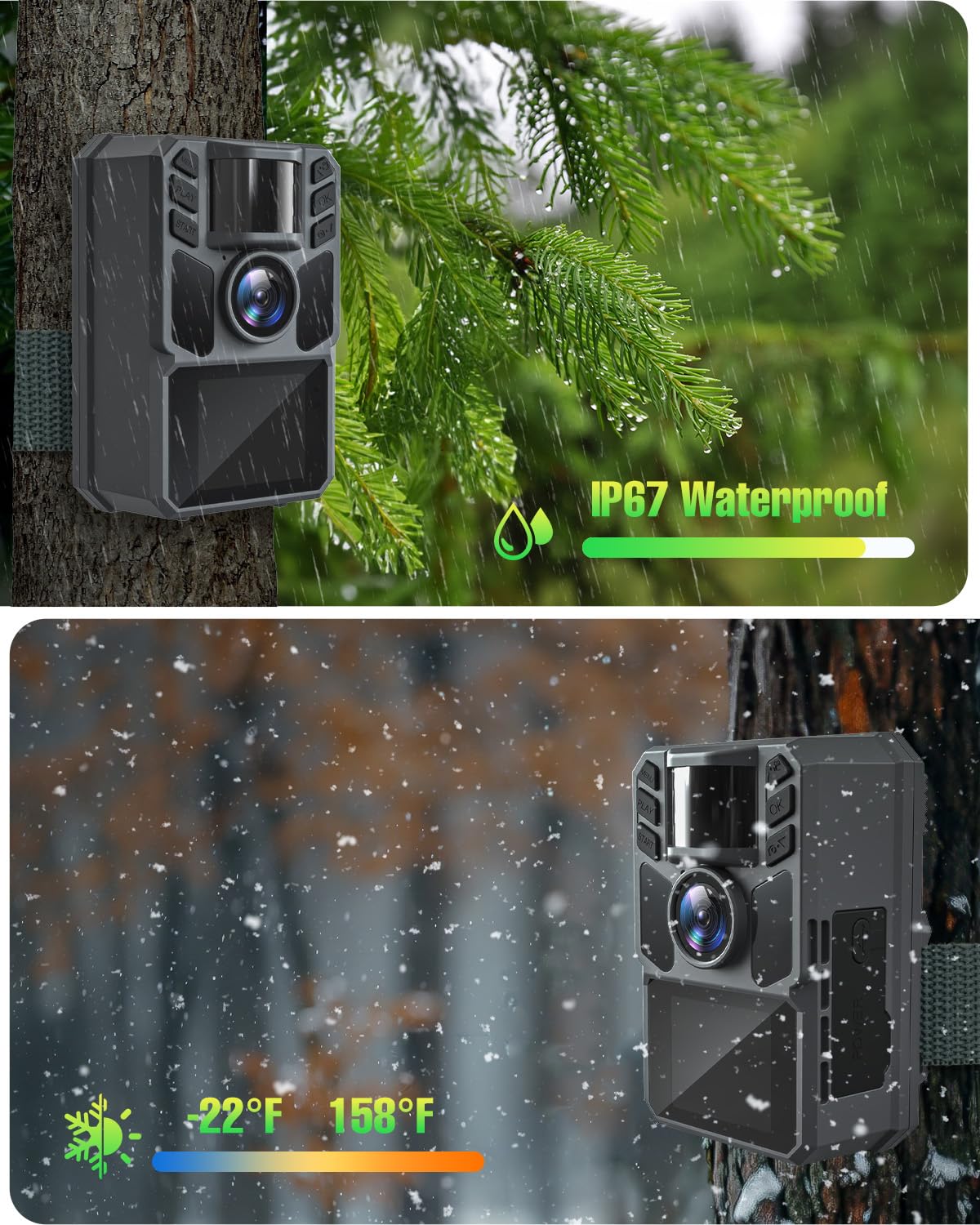 FKPCAM 5000mAh rechargeable battery supports extended field use