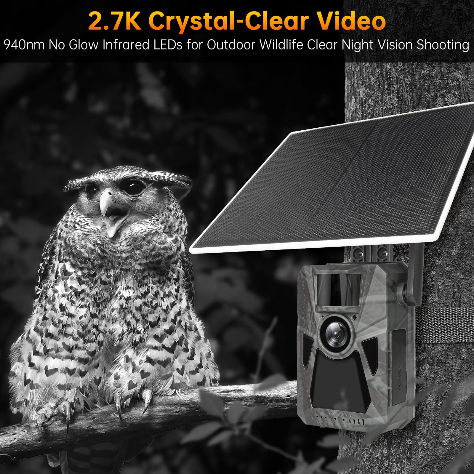 FKPCAM 4K 48MP trail camera burst mode captures action clearly