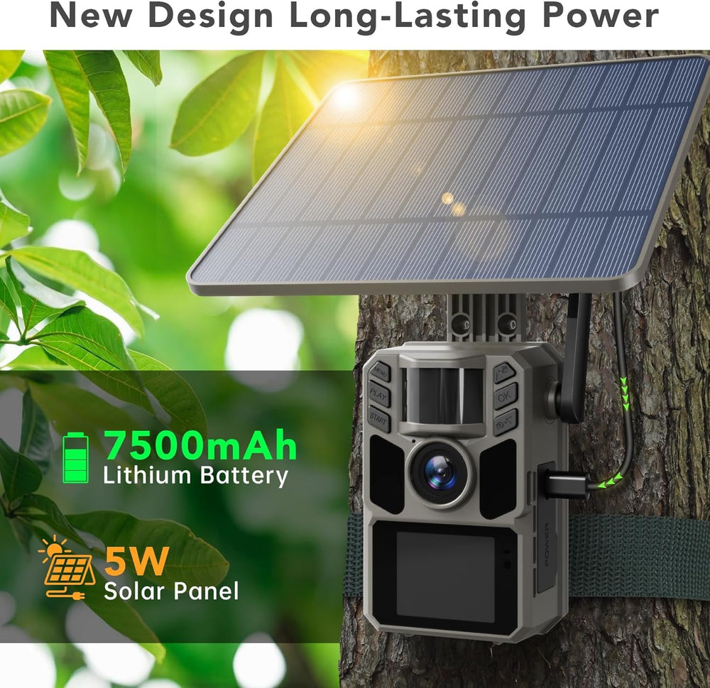 FKPCAM Trail Camera 7500mAh battery supports longer field operation
