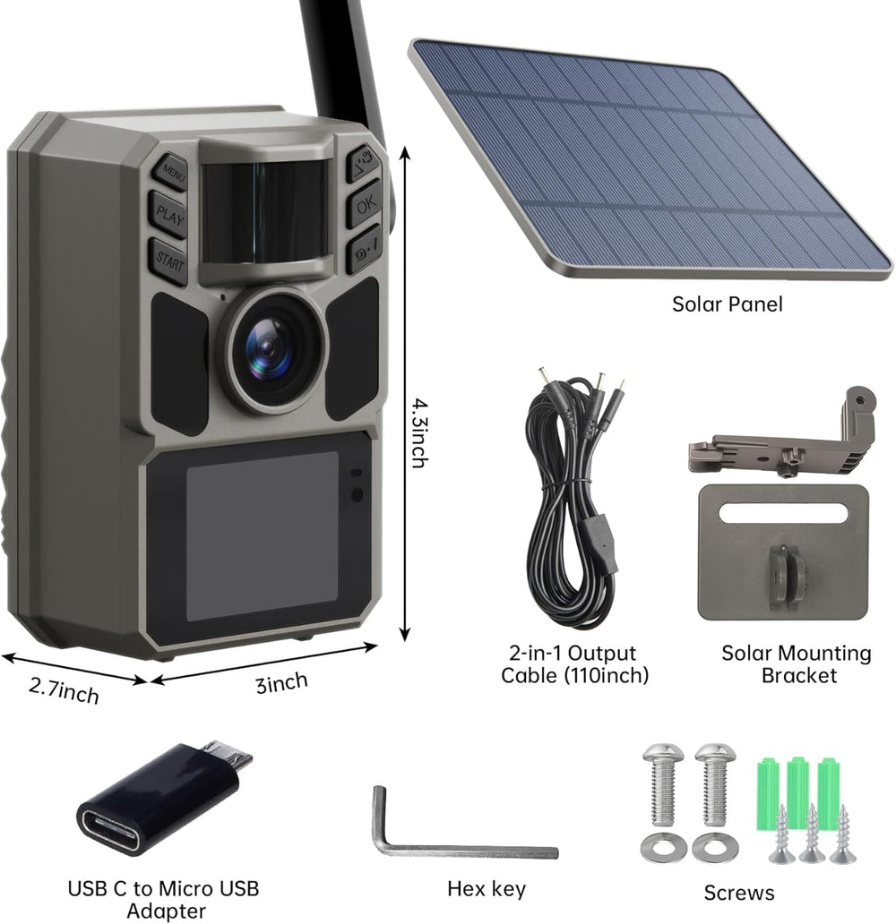 FKPCAM Trail Camera no WiFi needed for flexible field setup