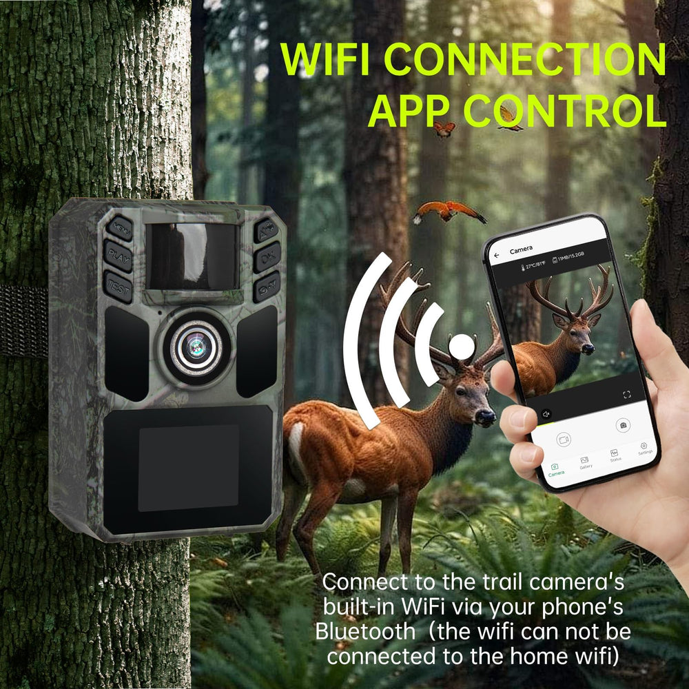 FKPCAM Wide-angle lens captures broad wildlife scenes in a single shot.