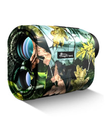 Flagfront rangefinder front view shows a compact handheld design for field use.