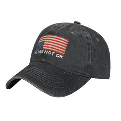FLALORI upside-down flag hat in black adds bold daily style for casual outings.