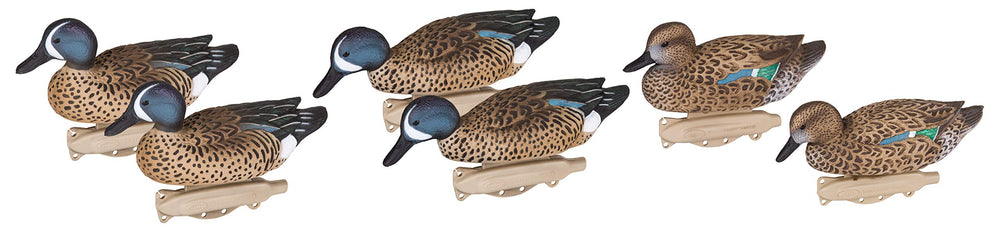Flambeau Outdoors 8016SUV Storm Front 2 teal decoys in a close-up view