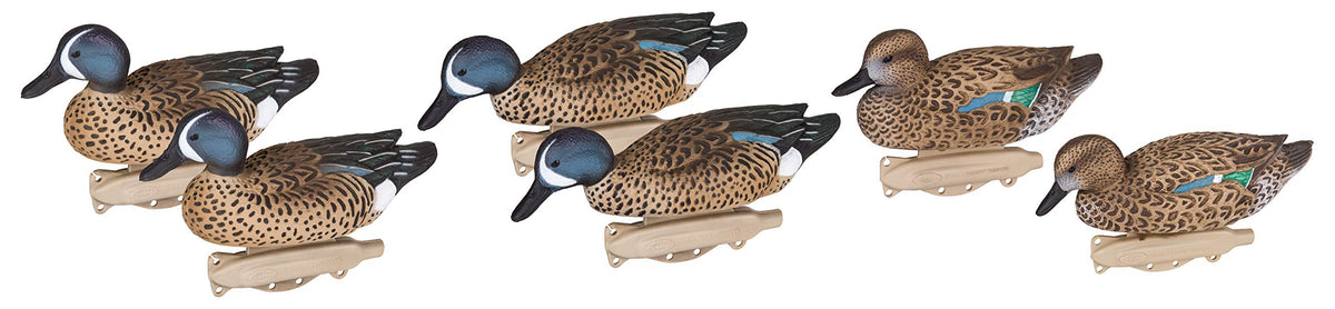 Flambeau Outdoors 8016SUV Storm Front 2 teal decoys in a close-up view