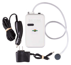 Flambeau Deluxe 6082FA aerator keeps bait buckets oxygenated for longer freshness.
