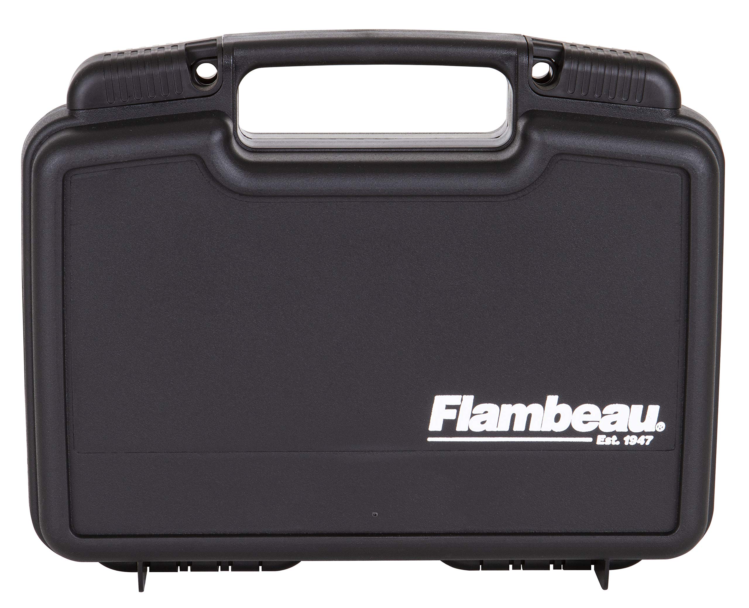 Exterior view of Flambeau Outdoors 1011 Safe Shot Pistol Pack Case showing rugged plastic construction