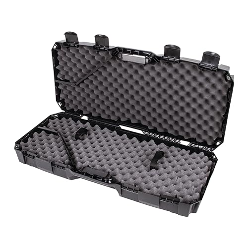 Interior with convoluted foam padding and divider panels.