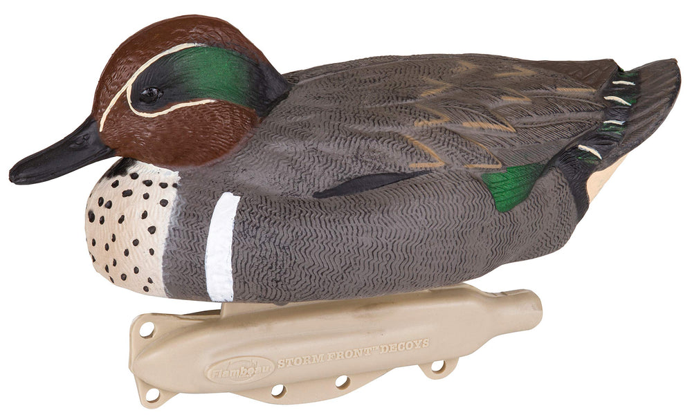 Flambeau Outdoors 8015SUV teal drake resting decoy demonstrating lifelike calm pose.