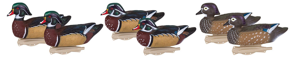 Flambeau Outdoors 8018SUV Storm Front 2 drakes on water, realistic posture for convincing field setups