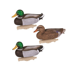 Storm Front 2 Mallard Decoys: 14-inch full-size floaters with UVision paint technology by Flambeau Outdoors.