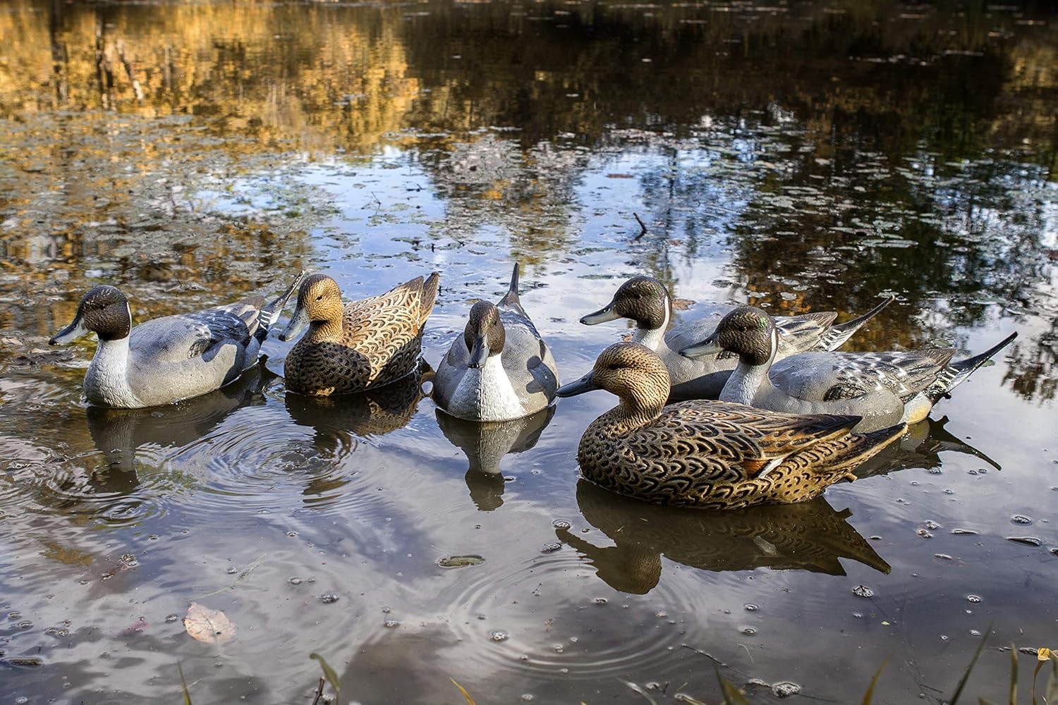 Proprietary keel design aids motion in wind or current for Storm Front decoys