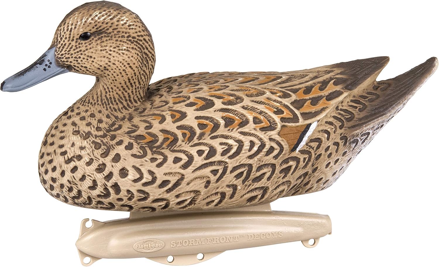 Close view of UVISION paint on Flambeau Pintail for realistic plumage tones