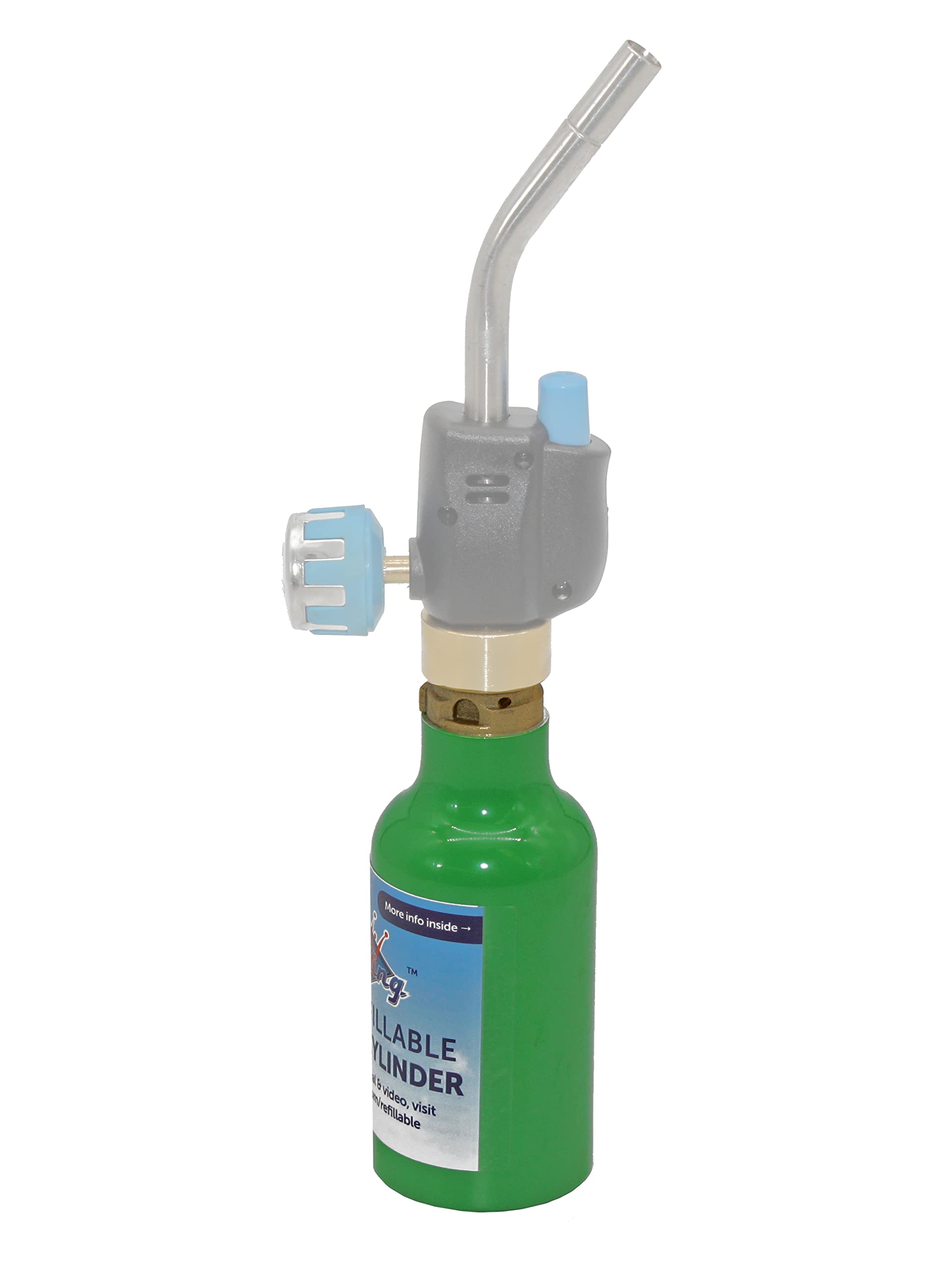 High-grade steel Flame King cylinder—durable and safe for use.