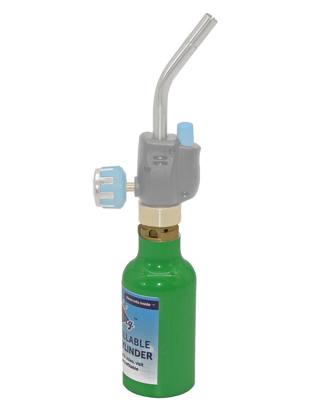High-grade steel Flame King cylinder—durable and safe for use.