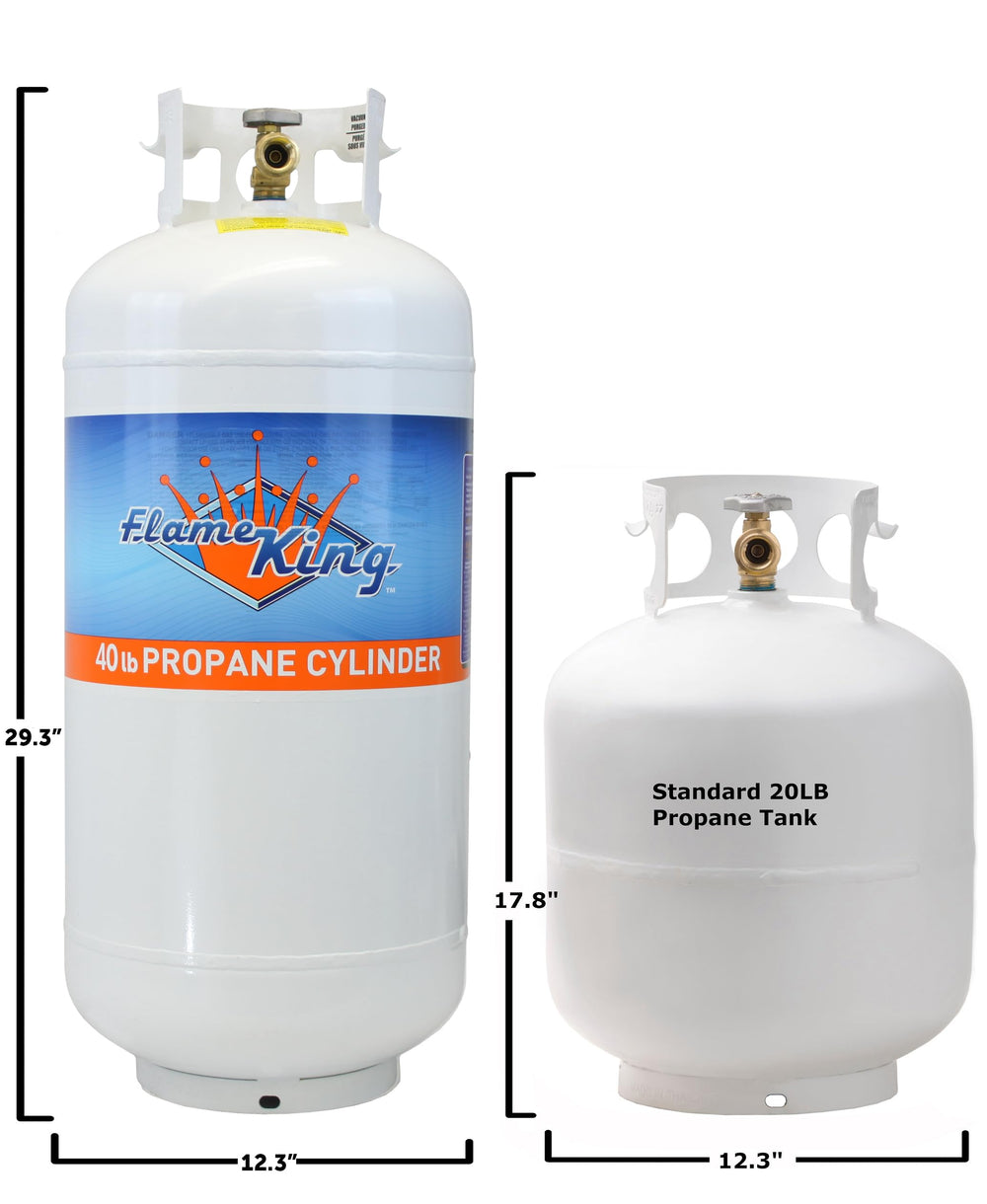 Flame King YSN401a 40-lb cylinder designed for easy transport