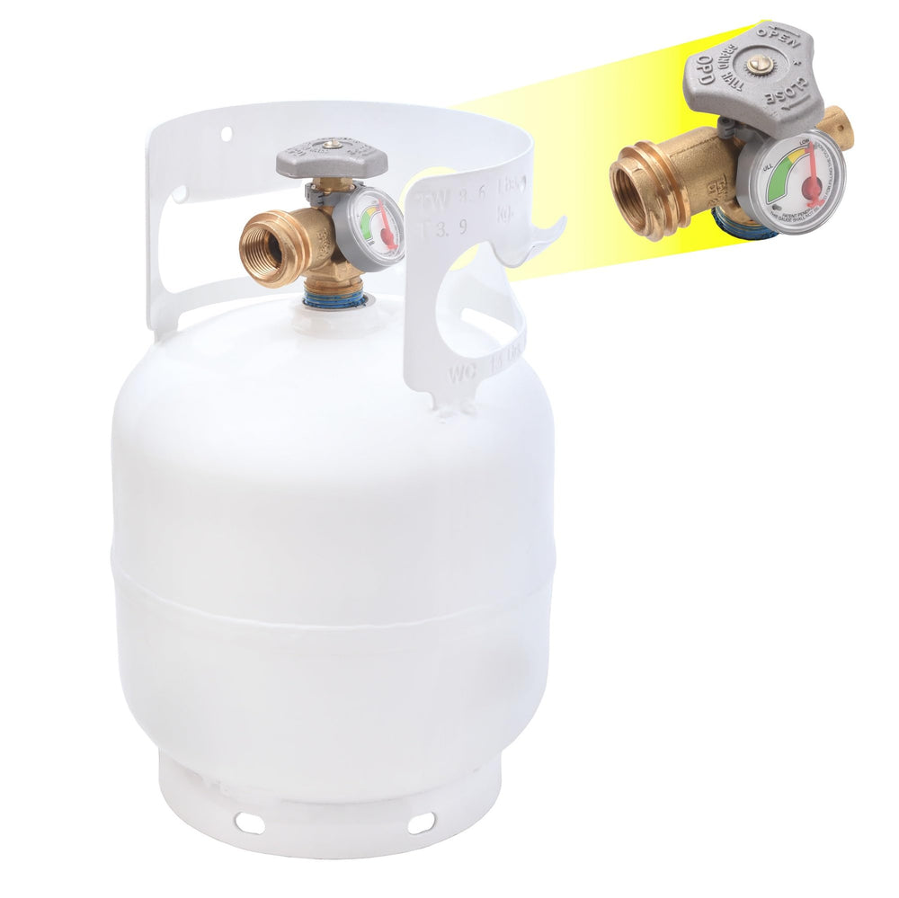Flame King YSN5LB camping setup with compact collar for easy carrying.