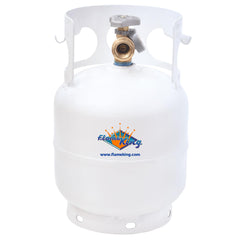 Flame King YSN5LB gauge front view with built-in level indicator for quick propane checks.