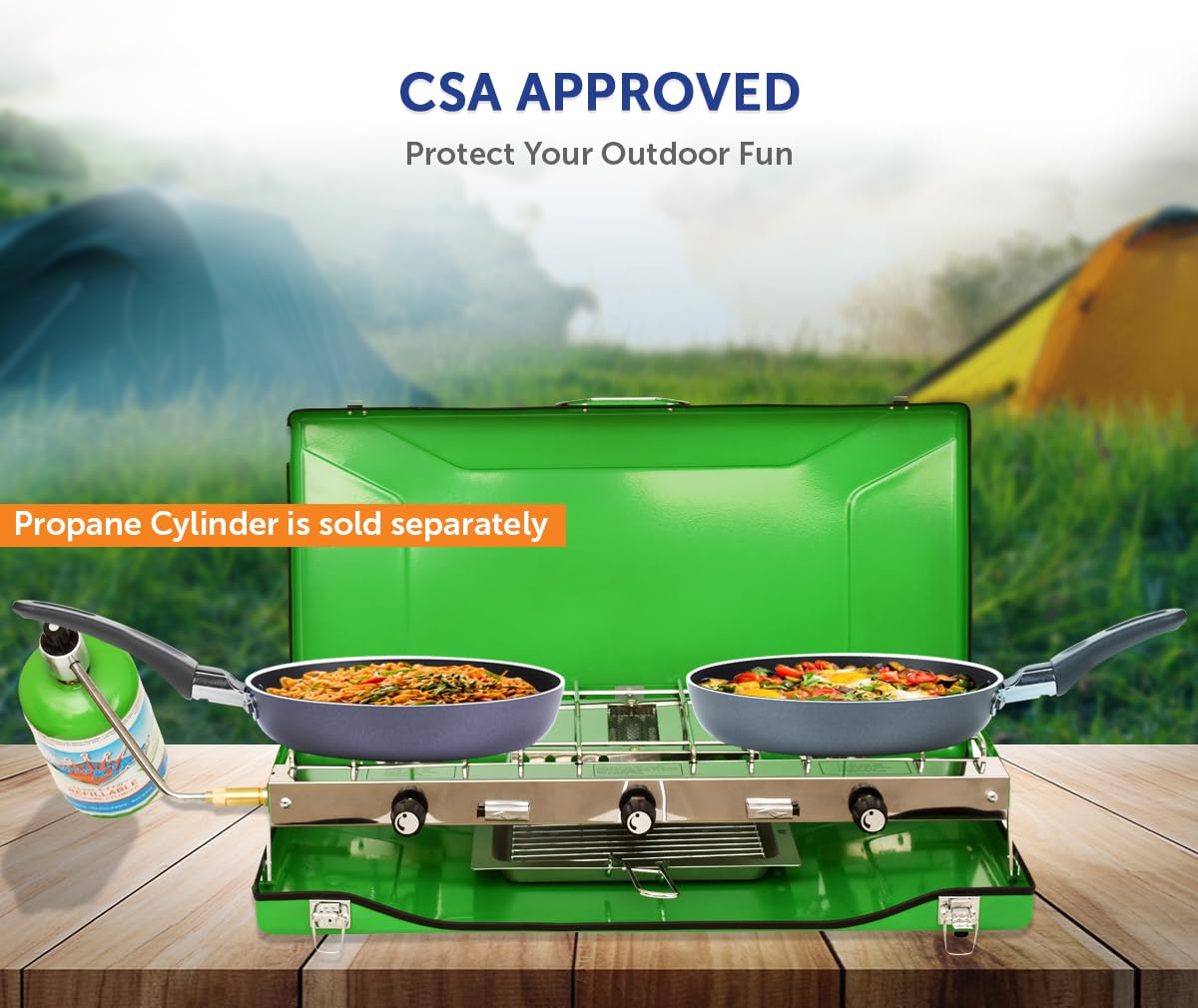 Flame King YSNBBQ-136M compact and lightweight for backpacking.
