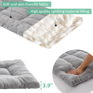 Flantree Camping Mattress Pad folds with straps for easy transport.