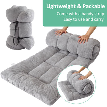 Flantree Extra Thick Camping Mattress Pad in tent setup delivers cloud-like comfort.