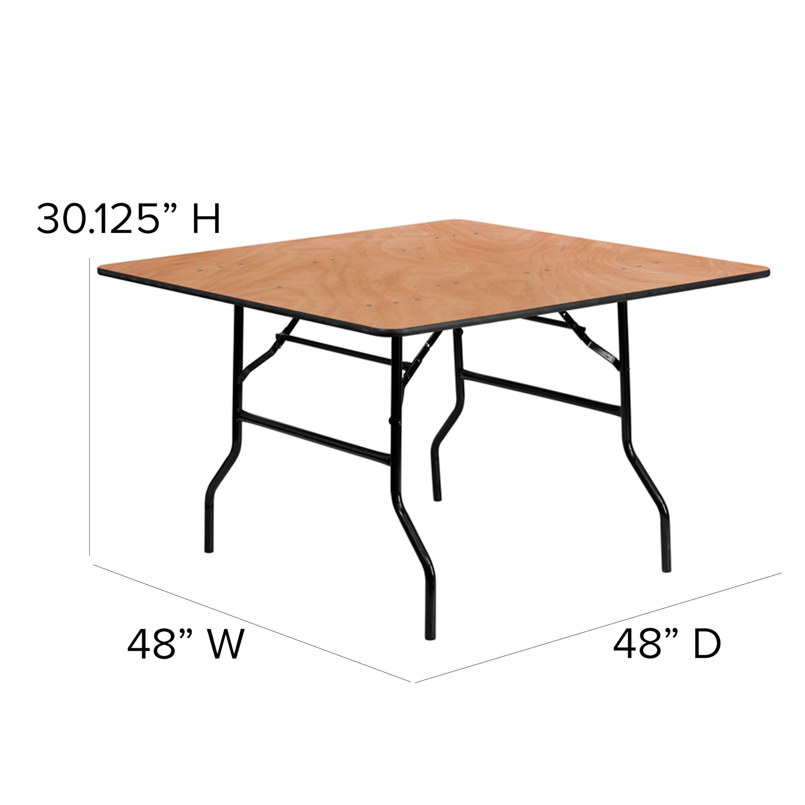 Flash Furniture Gerry folding wishbone legs enable easy transport and storage.
