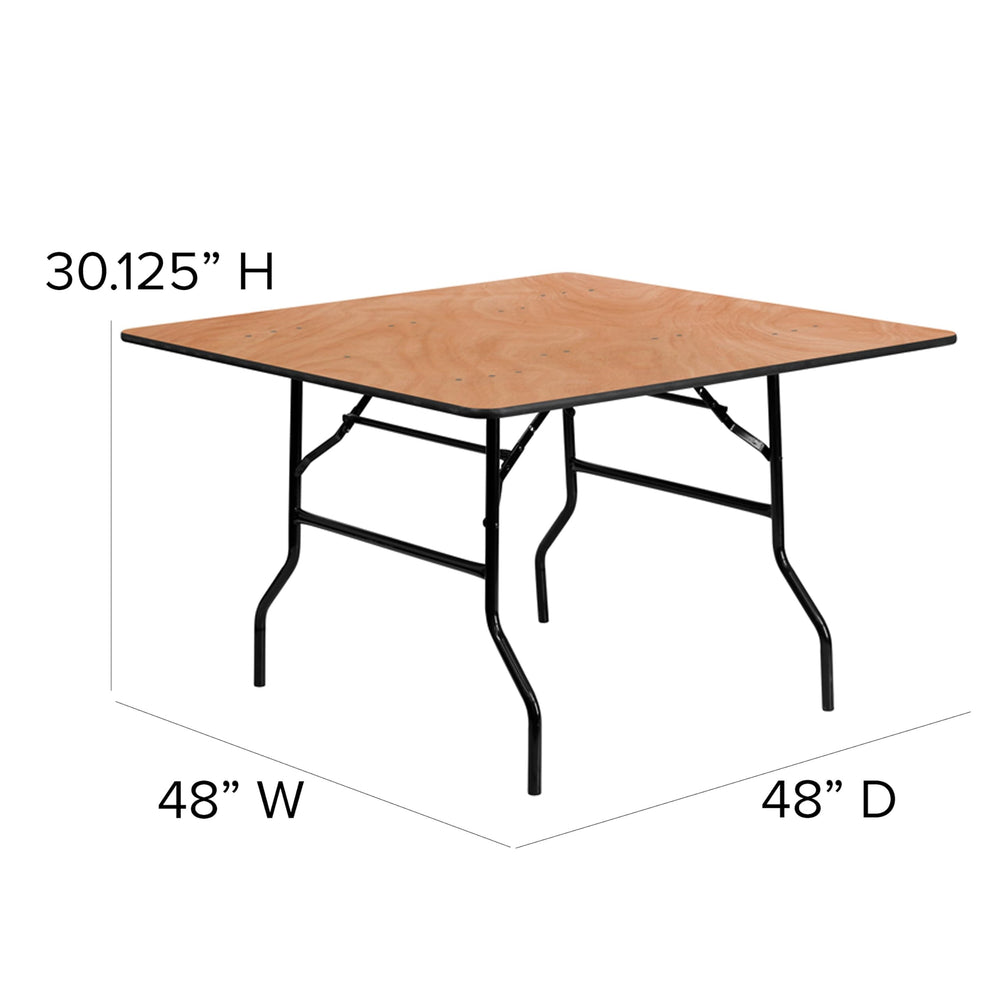 Flash Furniture Gerry folding wishbone legs enable easy transport and storage.