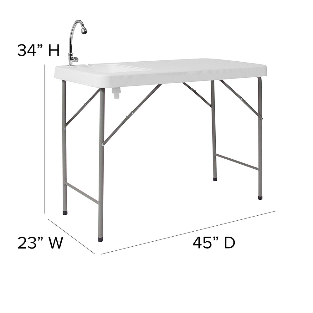 Flash Furniture Wesley foldable legs enable easy transport and storage.