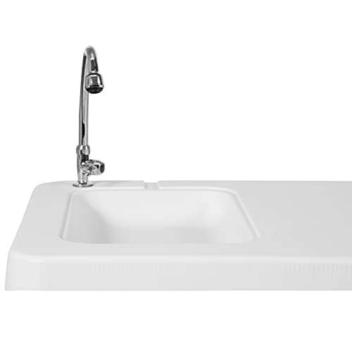 Flash Furniture Wesley table footprint of 23W x 45D x 34H.
