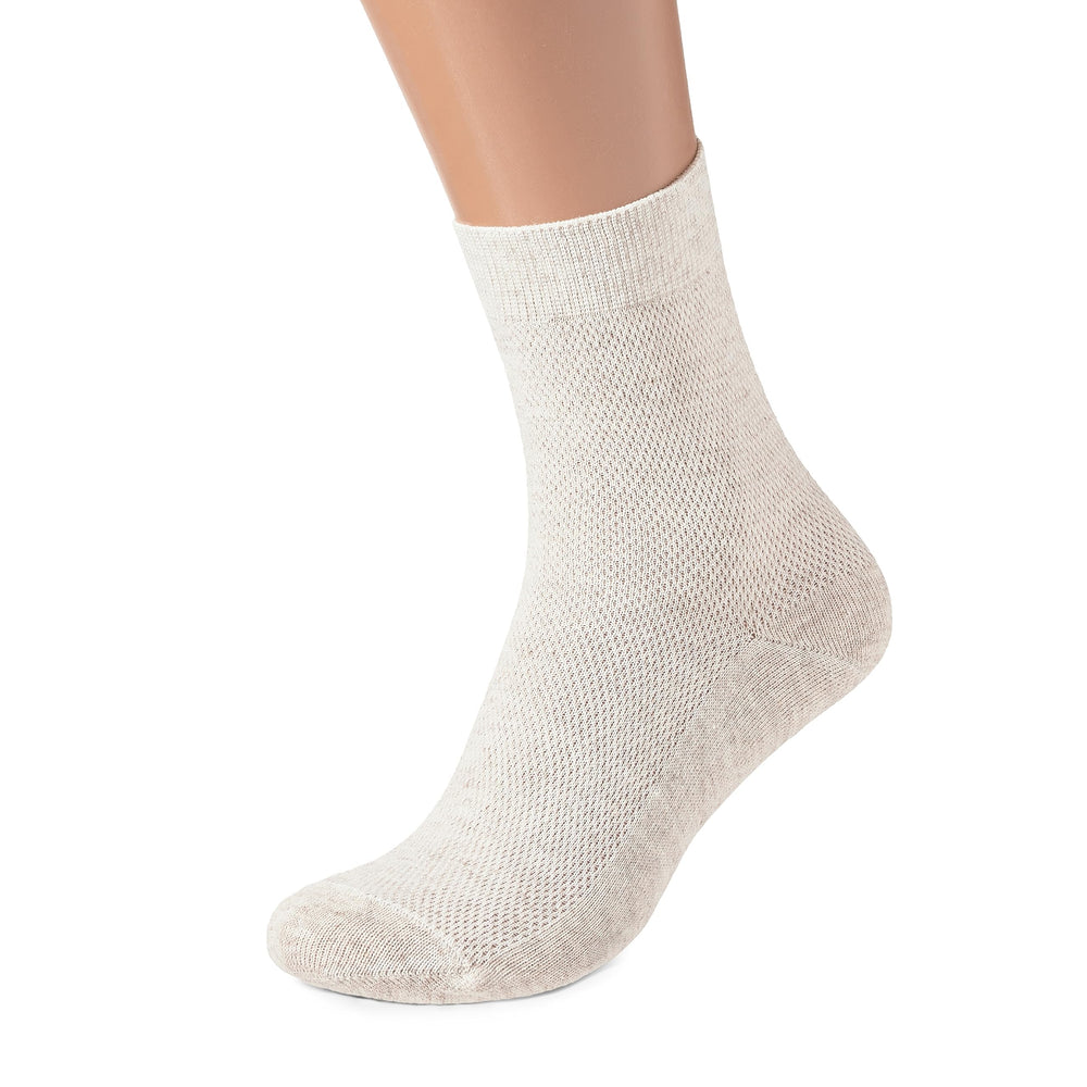 FlaxSox pack of three linen socks front view for daily wear