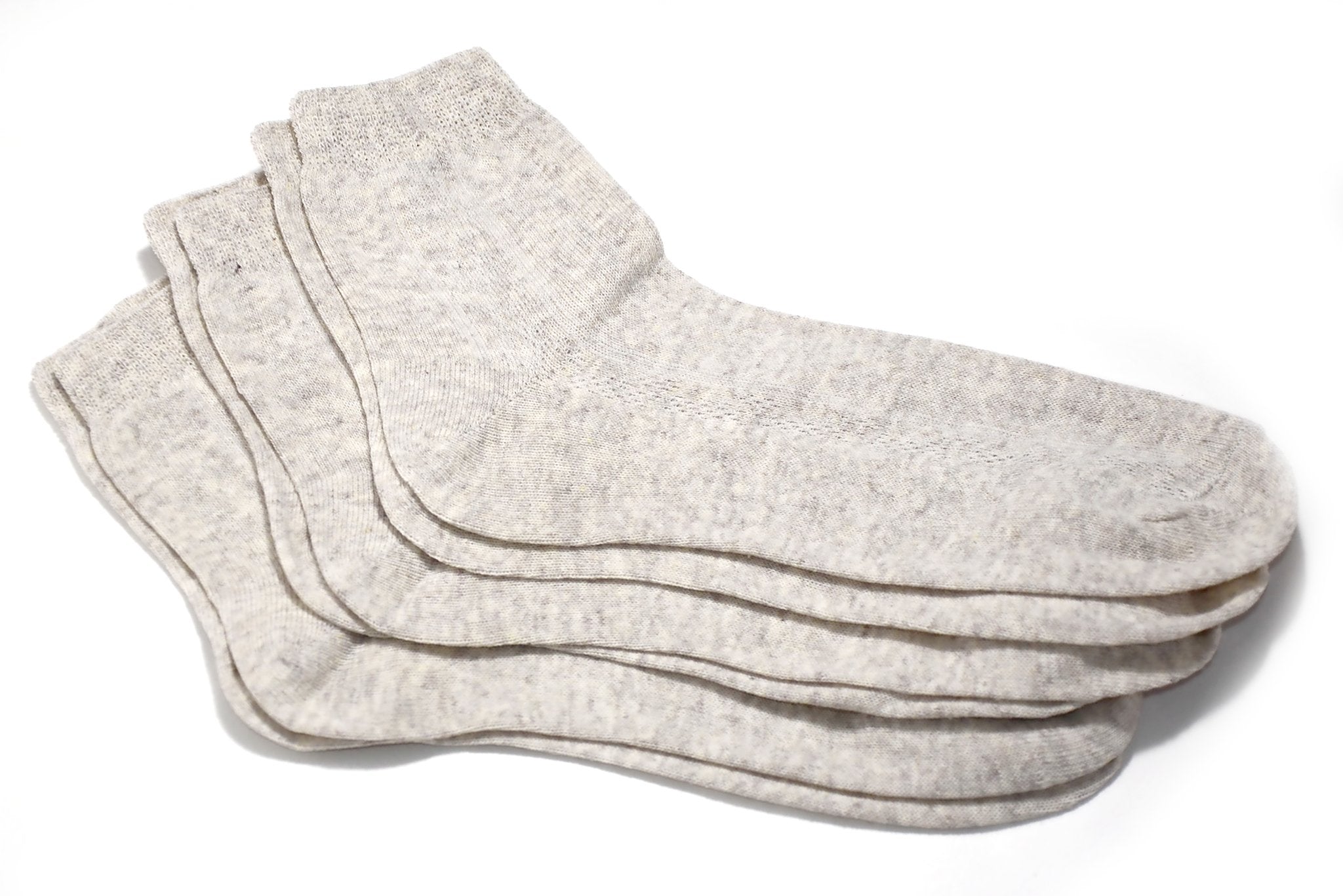 FlaxSox thin breathable linen sock for women, front view, promotes everyday comfort.