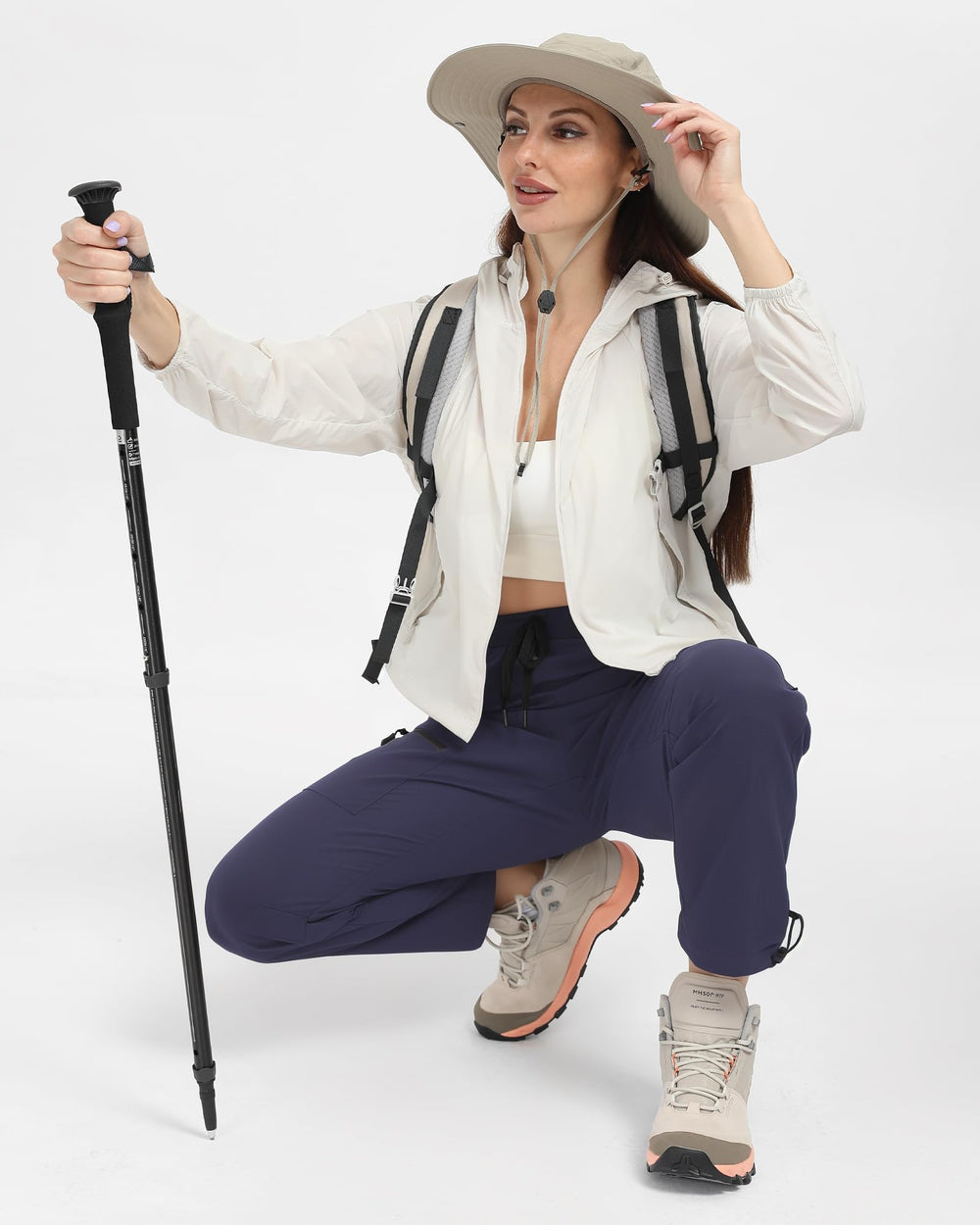FLEFRM tall cargo pants ergonomic cut promotes mobility during activities.