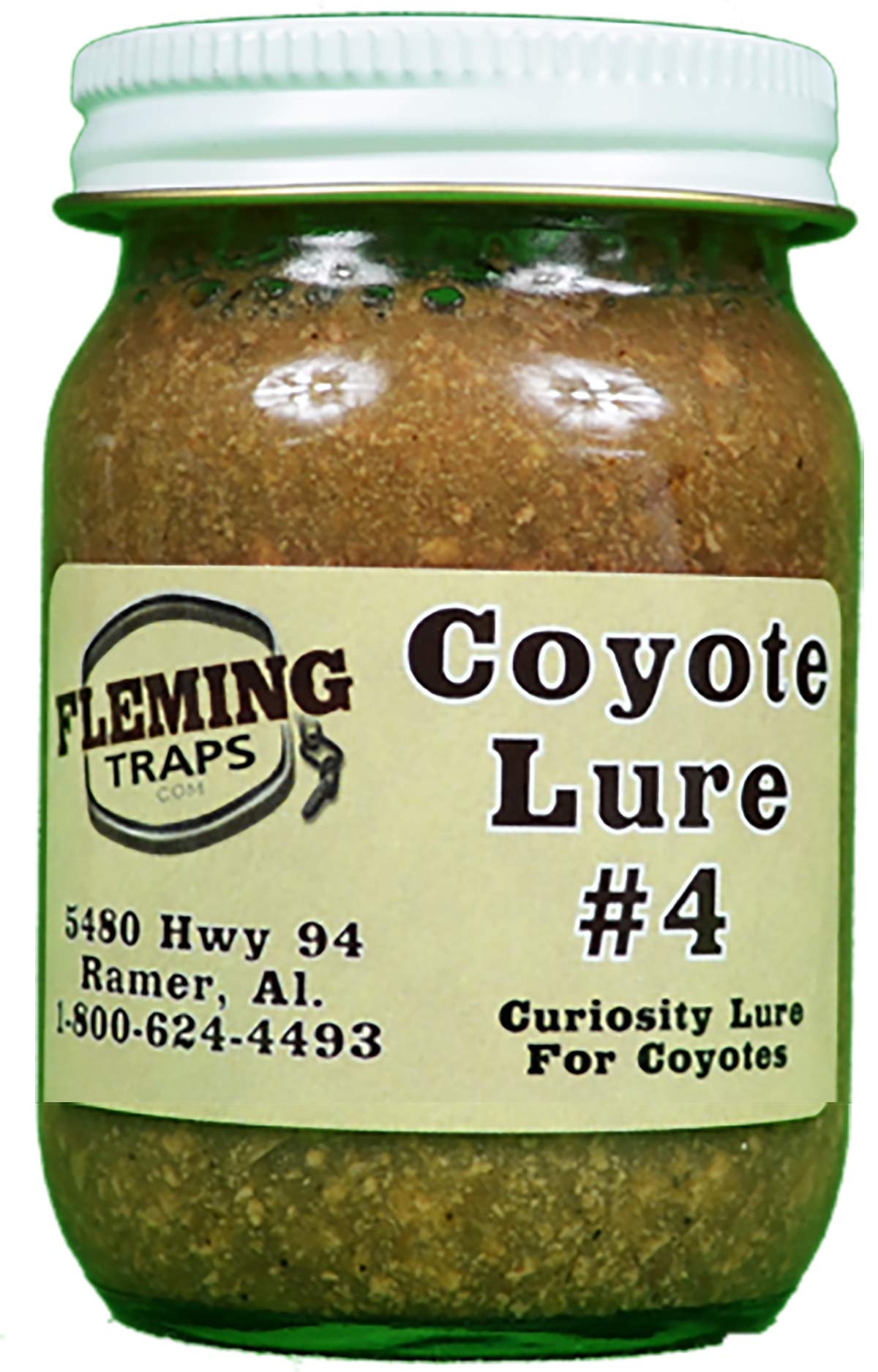 Fleming Traps Coyote Lure #4-1oz attracts coyotes and foxes for field use.