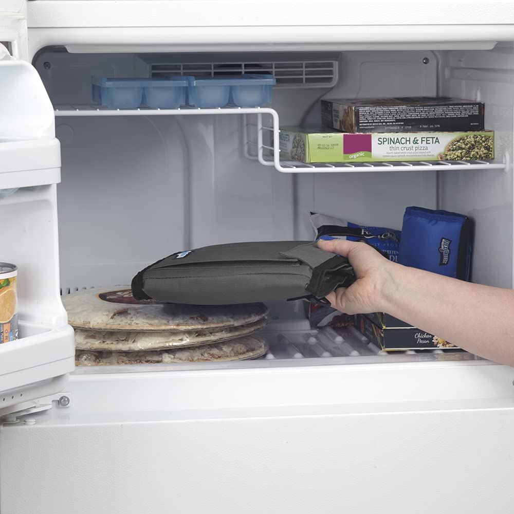 FlexiFreeze cooler with ice-core cooling provides mess-free cooling.