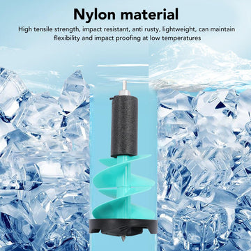 FLEXMAN ice auger with 8in diameter creates clean holes quickly.