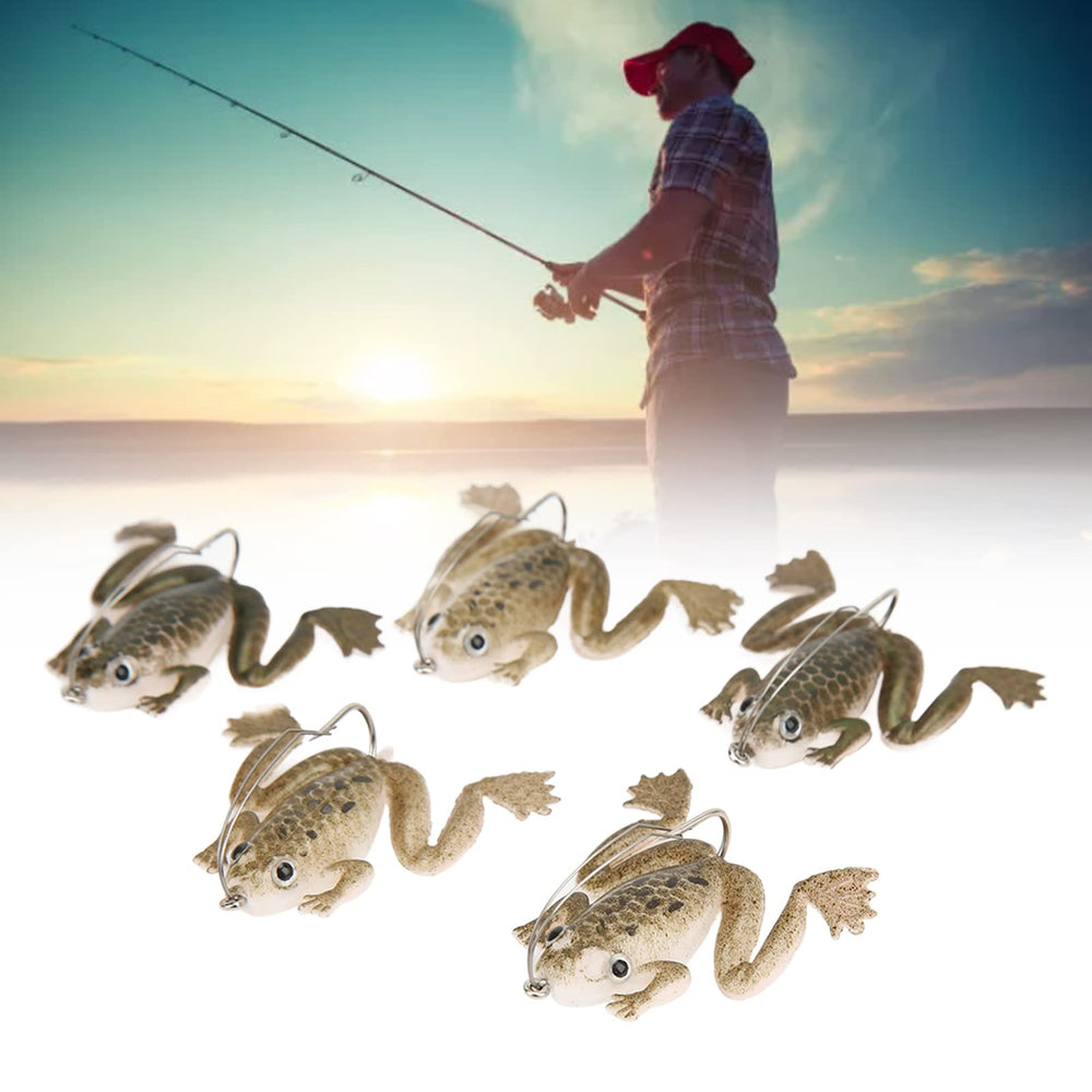 Flexman frogs lure stainless steel hooks image highlights durability for tough bites.